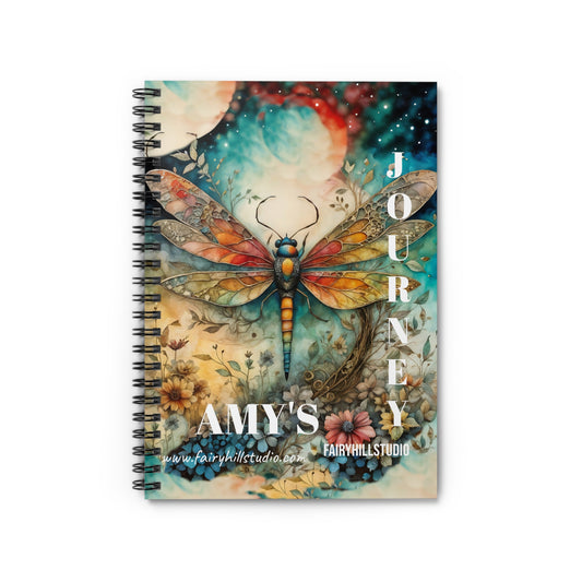 Dragonfly Fairy Magic Journal Personalized Journal Gift notebook - Customized Journal Personalized Notebook Gift Spiral Notebook - Ruled Line