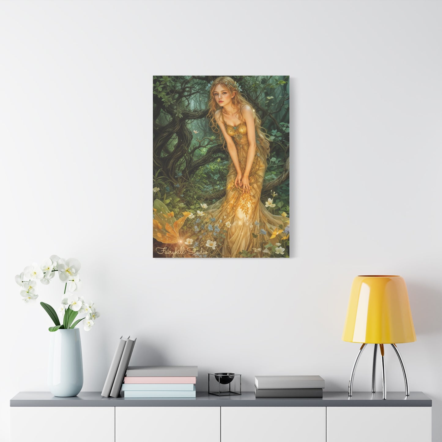 Canvas Print - Mid-Summer's Eve Fairy Forest Art by Fairyhill Studio