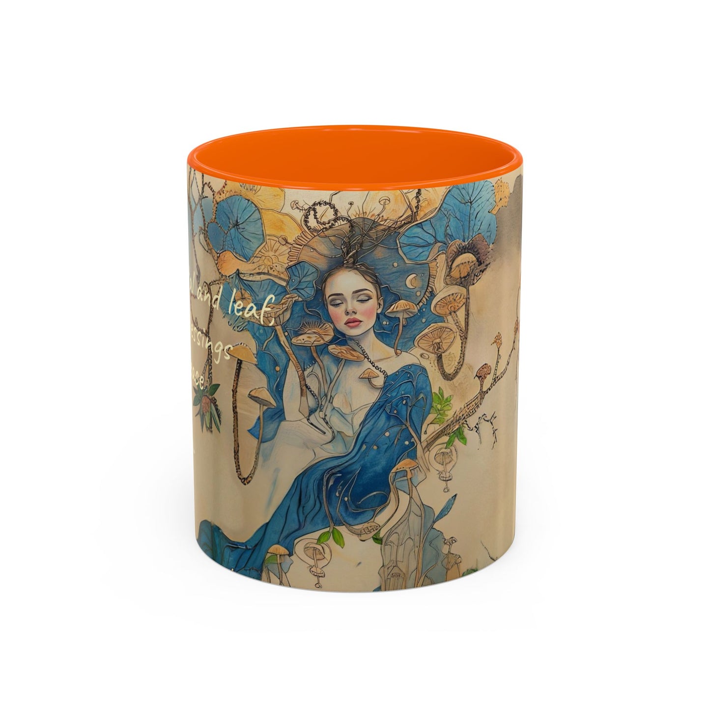 Mushroom Fairy Art-Themed Coffee Mug - 11 & 15oz Accent Mug for Fairy Lovers