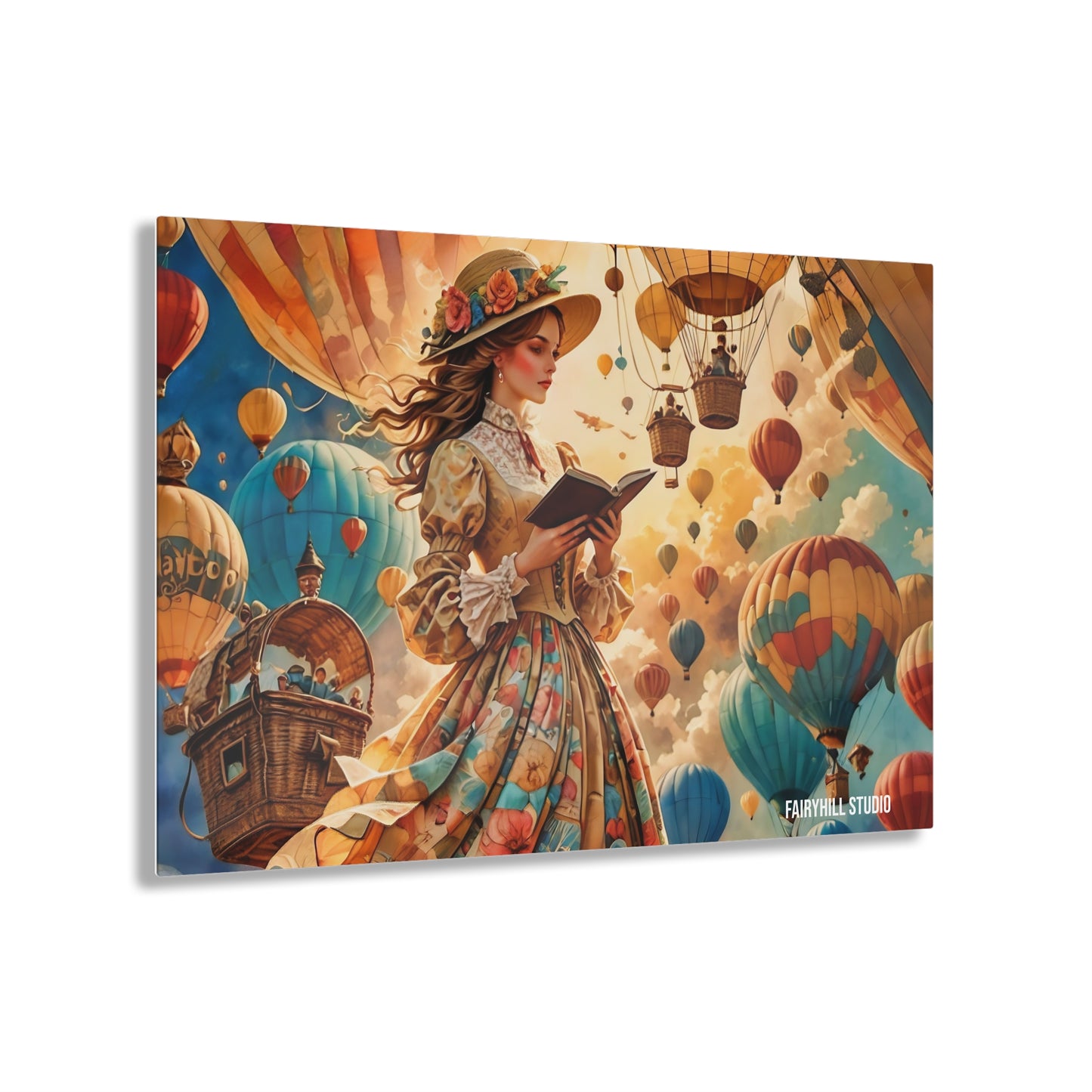 Art Acrylic Prints -Journey with Hot air ballons