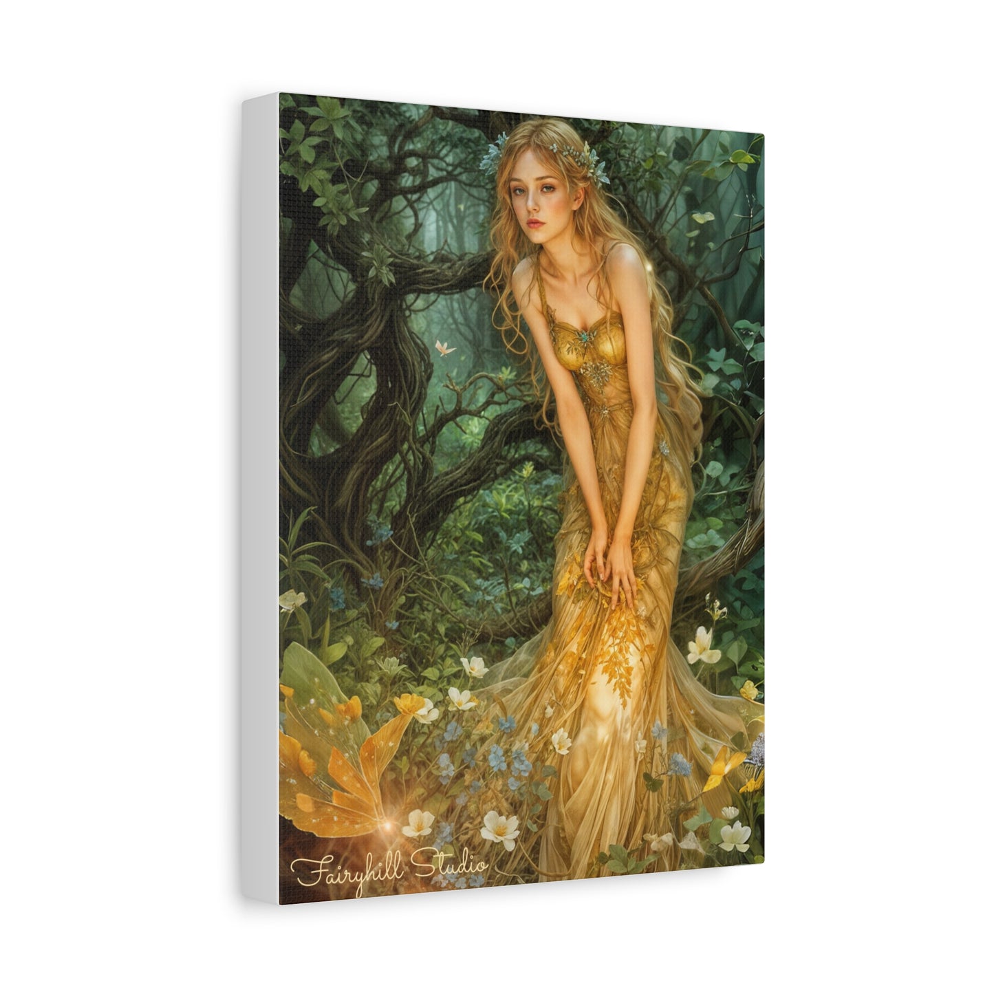 Canvas Print - Mid-Summer's Eve Fairy Forest Art by Fairyhill Studio