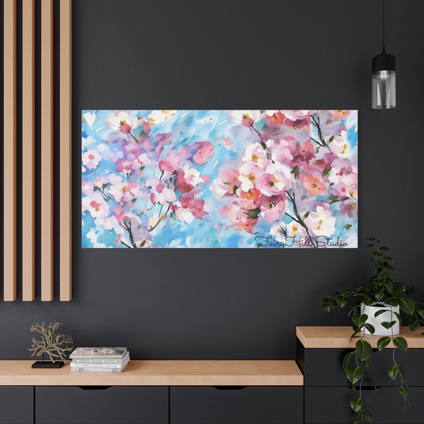 Canvas Wall Art - Floral Cherry Blossom