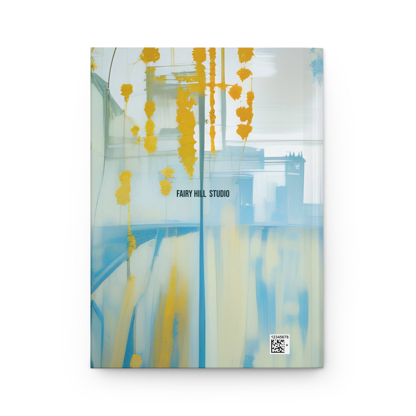 Hardcover Abstract woman with a dragonfly Journal hard Cover ,Notebook gift art Matte