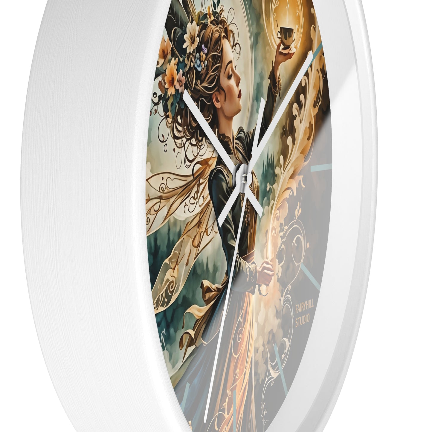 Fairy Coffee Wall Clock