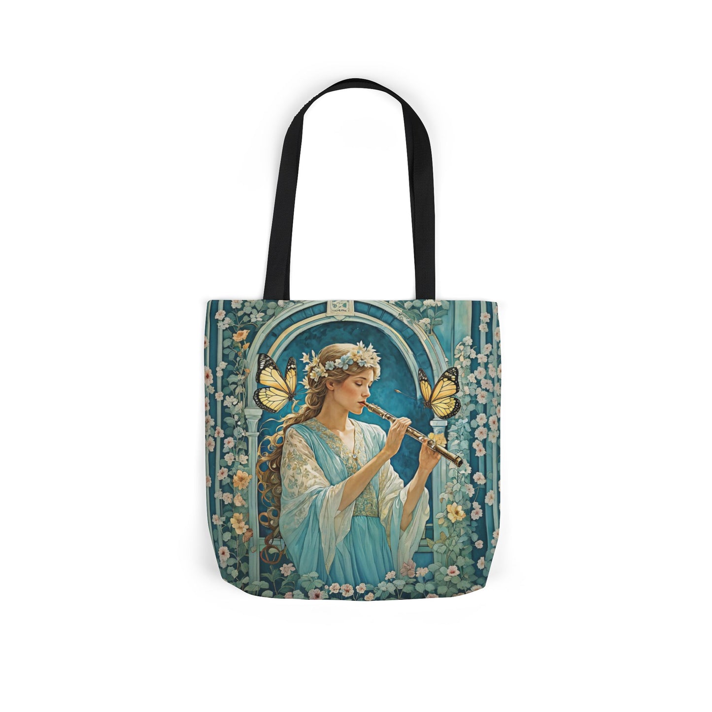 Butterfly Flute player -Inspired Canvas Tote Bag - Perfect for Beach Days, Eco-Friendly Shopping, and Summer Fun!