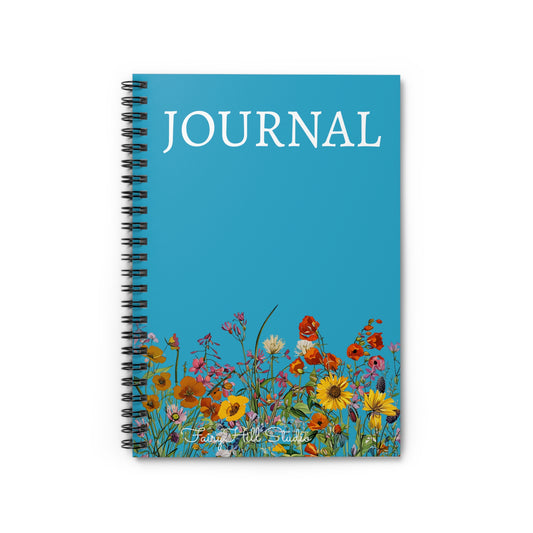 Botanic Wild Flowers Spiral Notebook