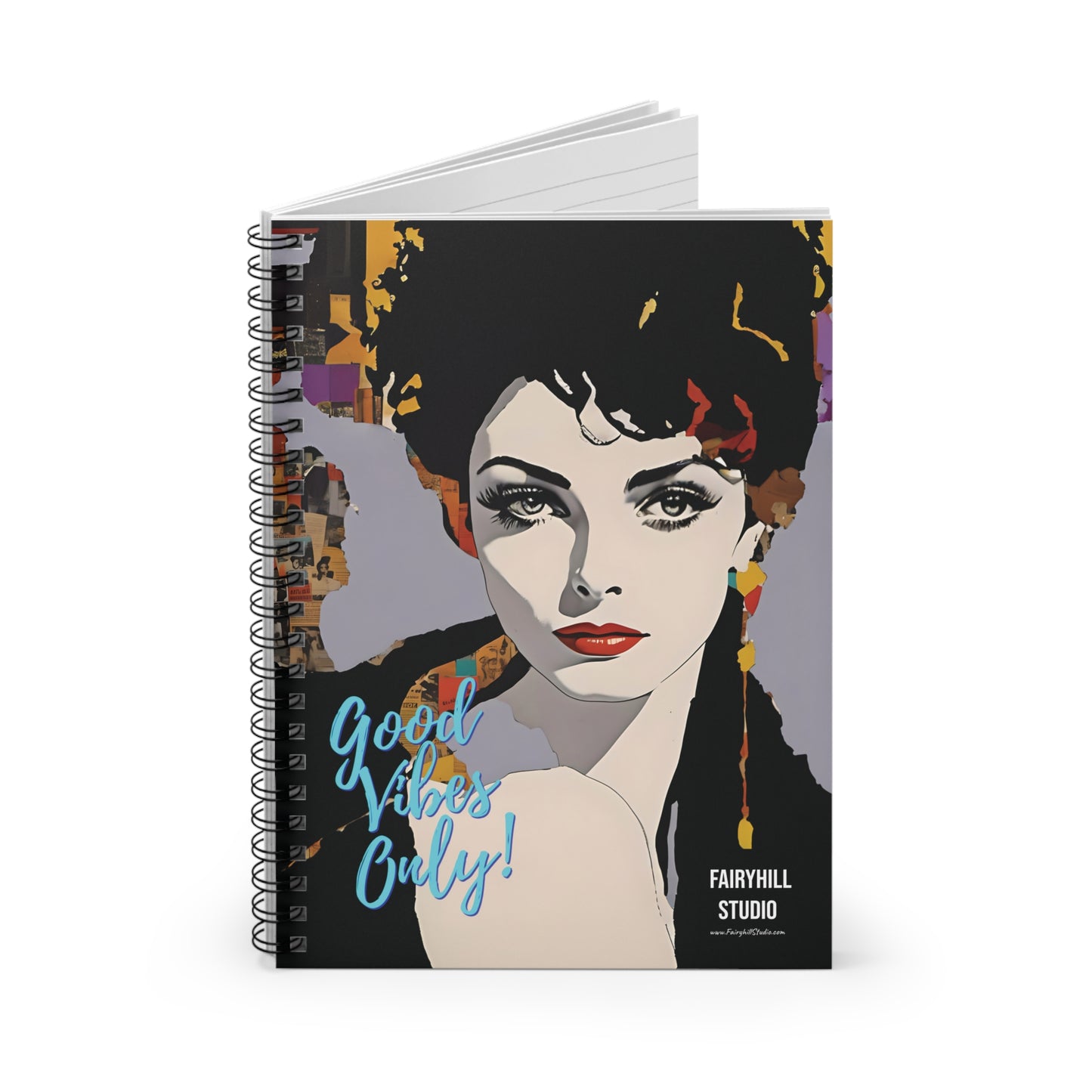 Good Vibes only journal, Spiral Notebook journal , Ruled Line,