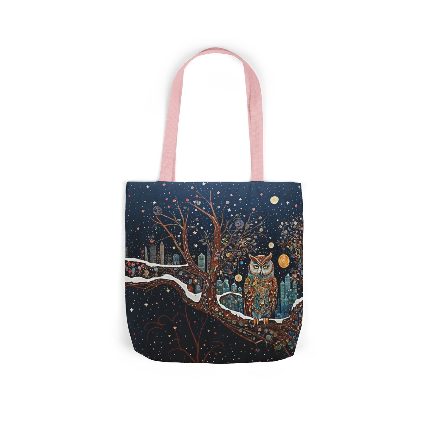 Colorful  night Owl -Inspired Canvas Tote Bag - Perfect for Beach Days, Eco-Friendly Shopping, and Summer Fun!