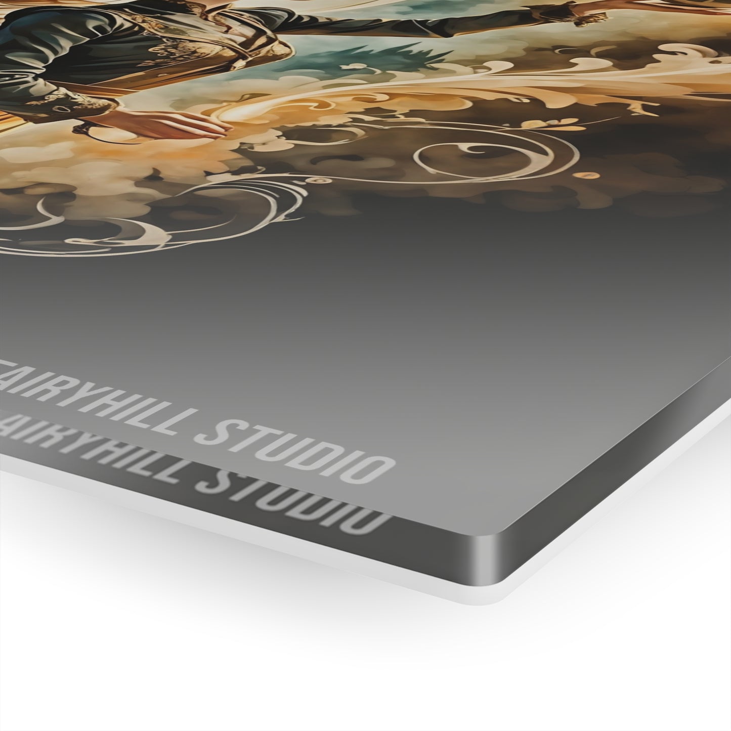 FairyHill Studio Morning Coffee Magic art Inspirational  Art Acrylic Print -