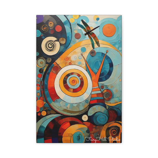Abstract Colorful Circle Canvas Wall Art