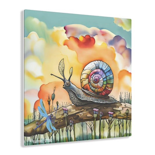 Snail  Inspirational  Art Acrylic Print - Embrace Your Fairy Muse