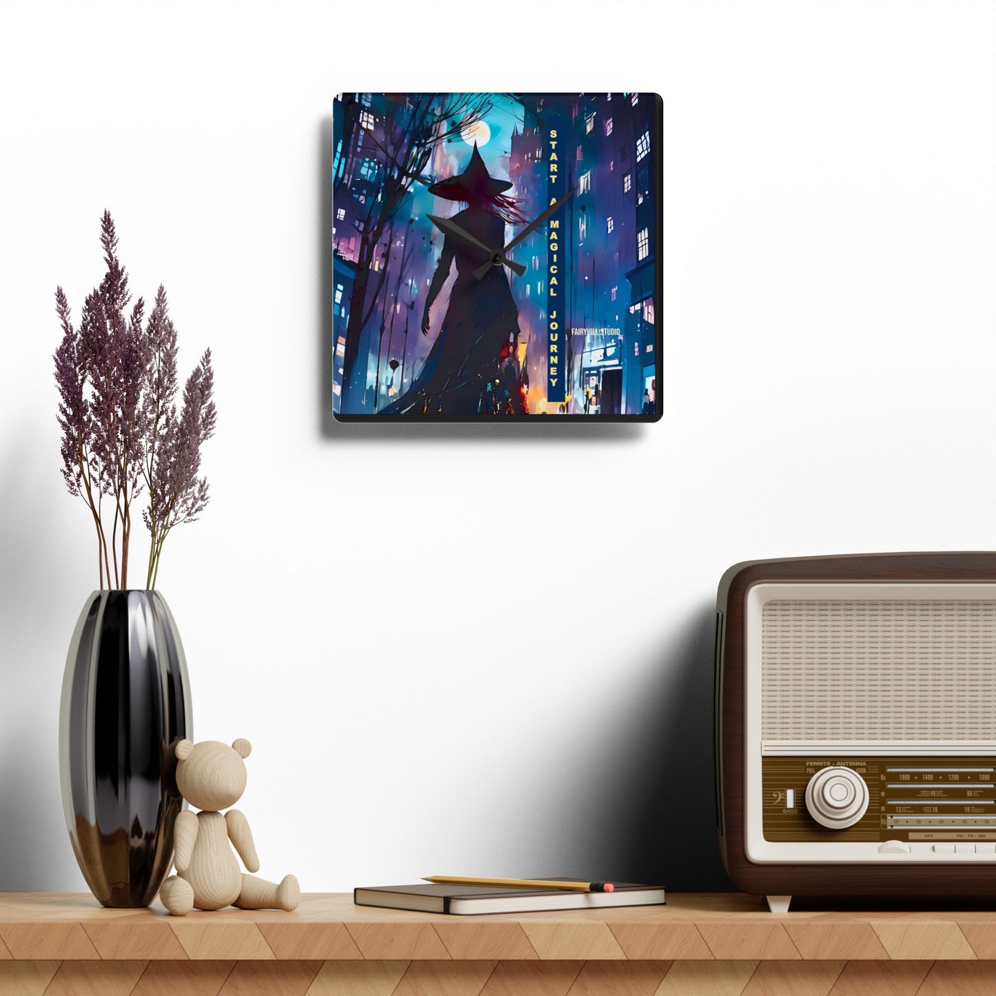 Wall Clock - Start a Magical Journey Art Design