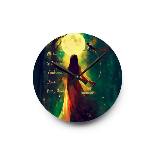 Wall Clock - /Be Kind to Nature  Art Design