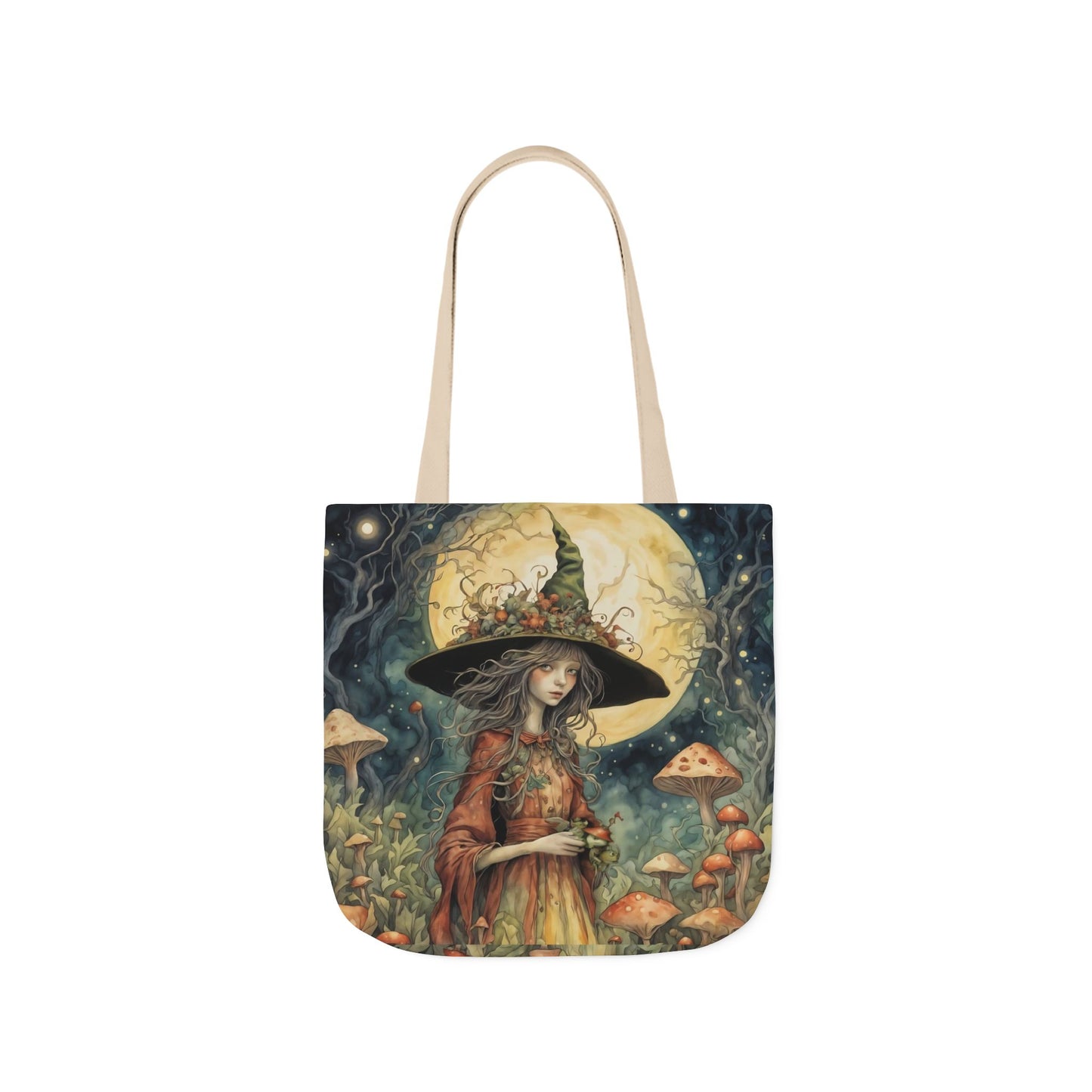 Witch -Inspired Canvas Tote Bag - Perfect for Beach Days, Eco-Friendly Shopping, and Summer Fun!
