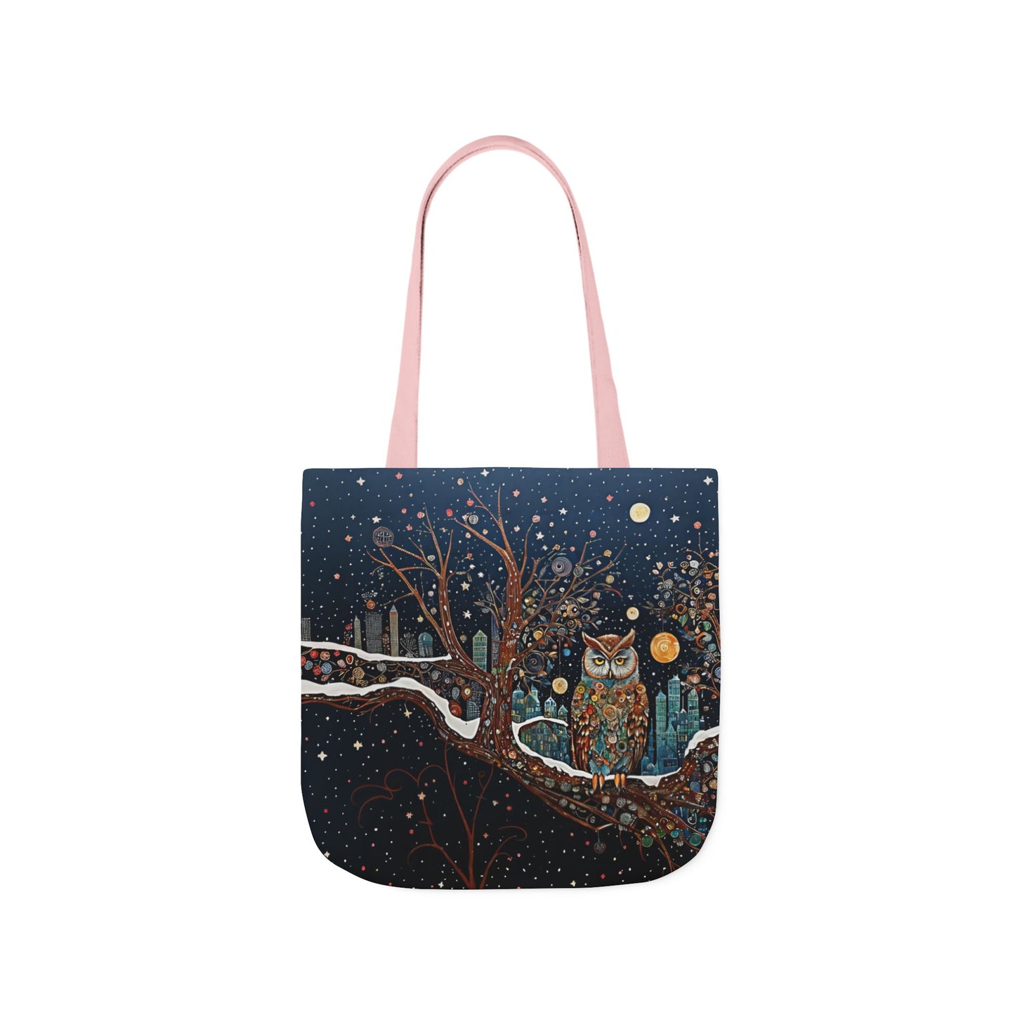Colorful  night Owl -Inspired Canvas Tote Bag - Perfect for Beach Days, Eco-Friendly Shopping, and Summer Fun!