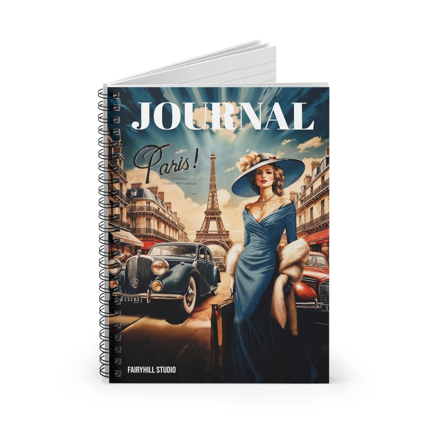 Spiral Notebook - Vintage Paris Model
