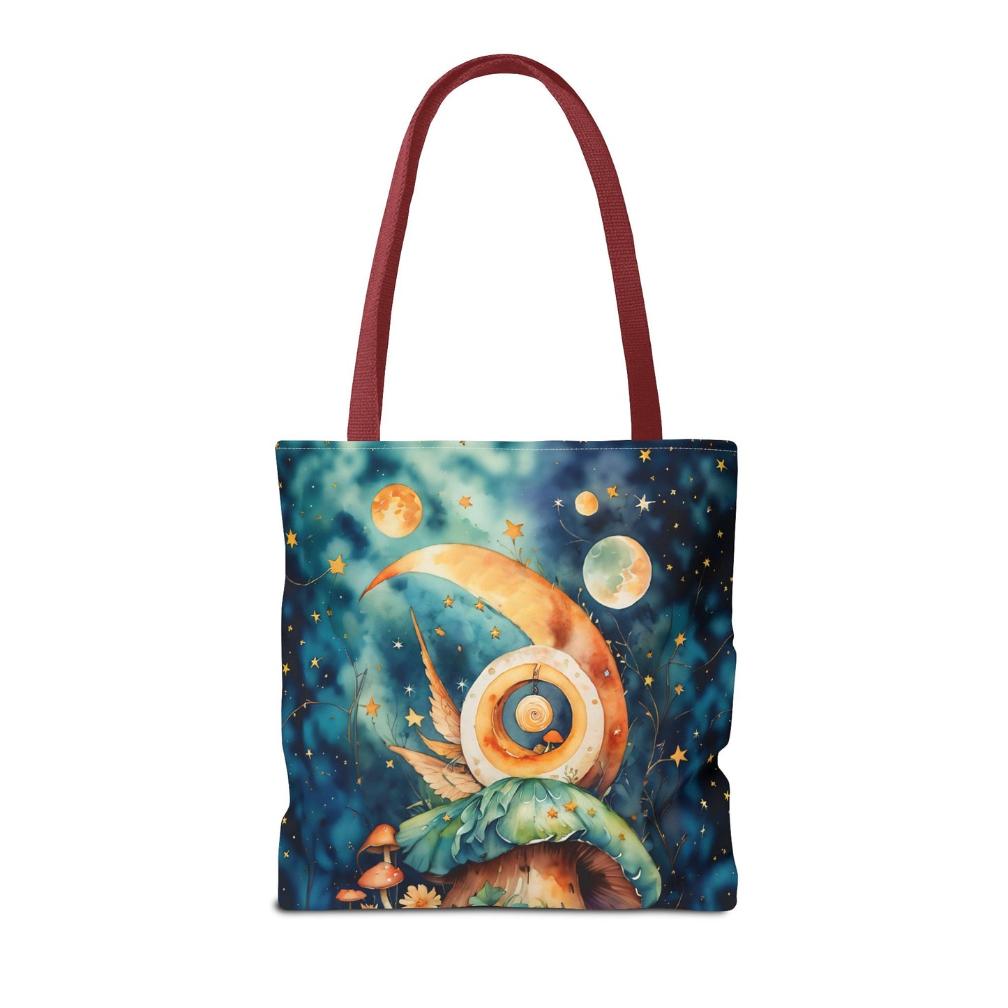 Canvas Art Tote bag- Abstract Colorful Circle Universe