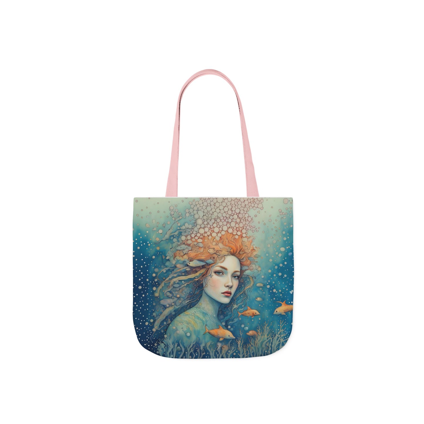 Colorful Ocean/fish-Inspired Canvas Tote Bag - Perfect for Beach Days, Eco-Friendly Shopping, and Summer Fun!
