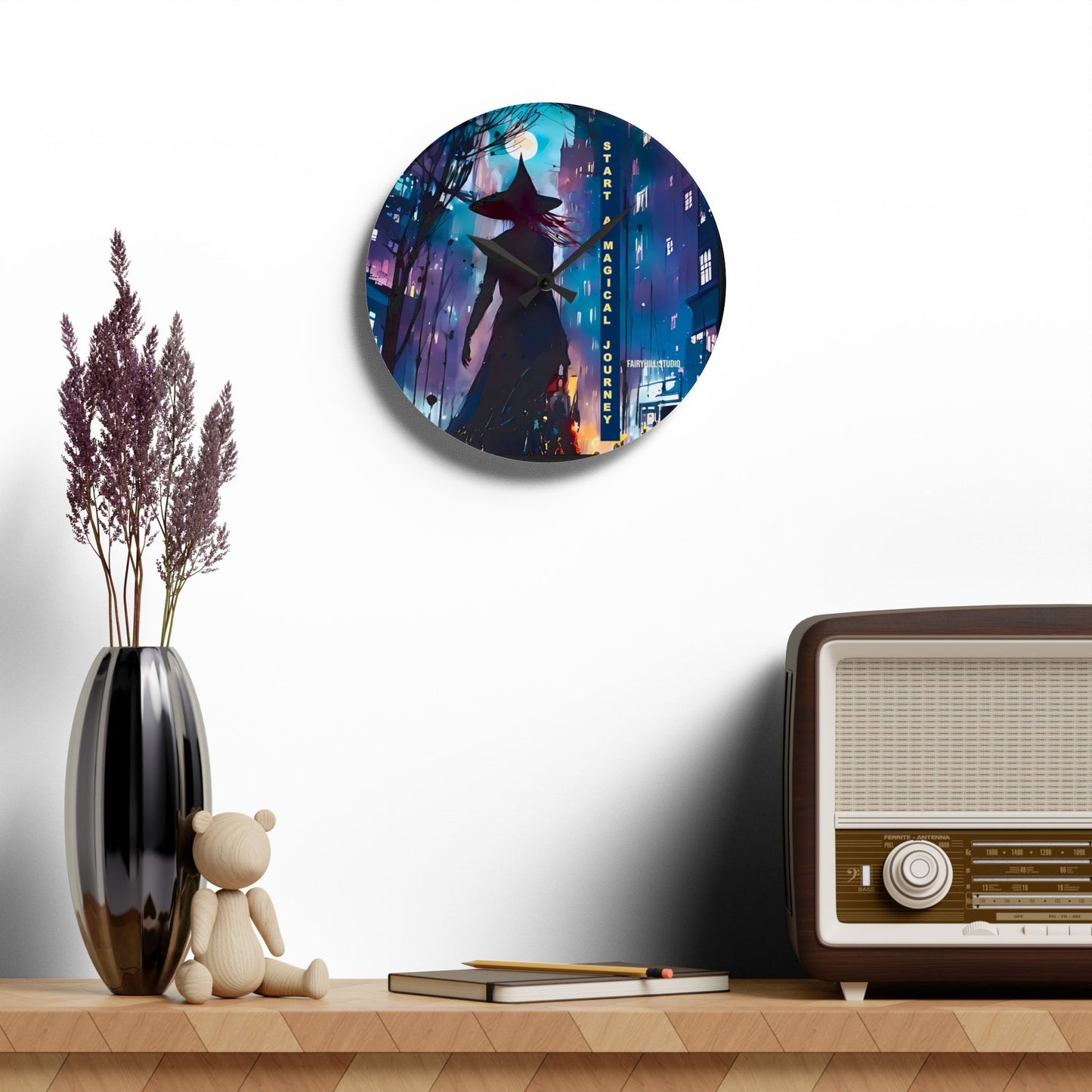 Wall Clock - Start a Magical Journey Art Design