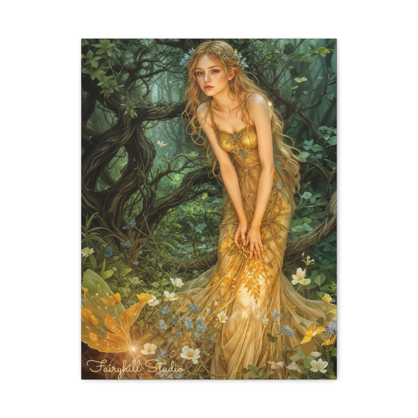 Canvas Print - Mid-Summer's Eve Fairy Forest Art by Fairyhill Studio