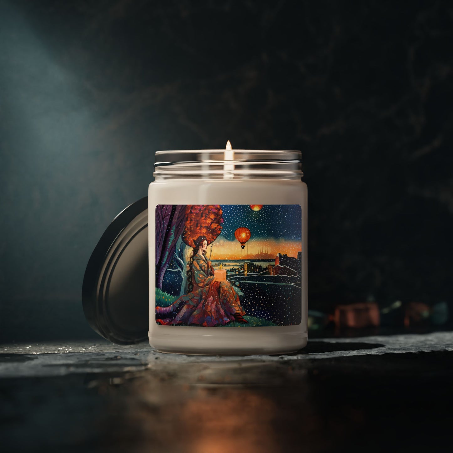 Floral Aromatic Soy Candle - 9oz | Hand-poured Scented Candle for Relaxation & Home Decor