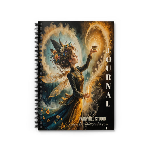 Fairy Magic Journal Gift notebook -  Spiral  Gift Journal - Ruled Line