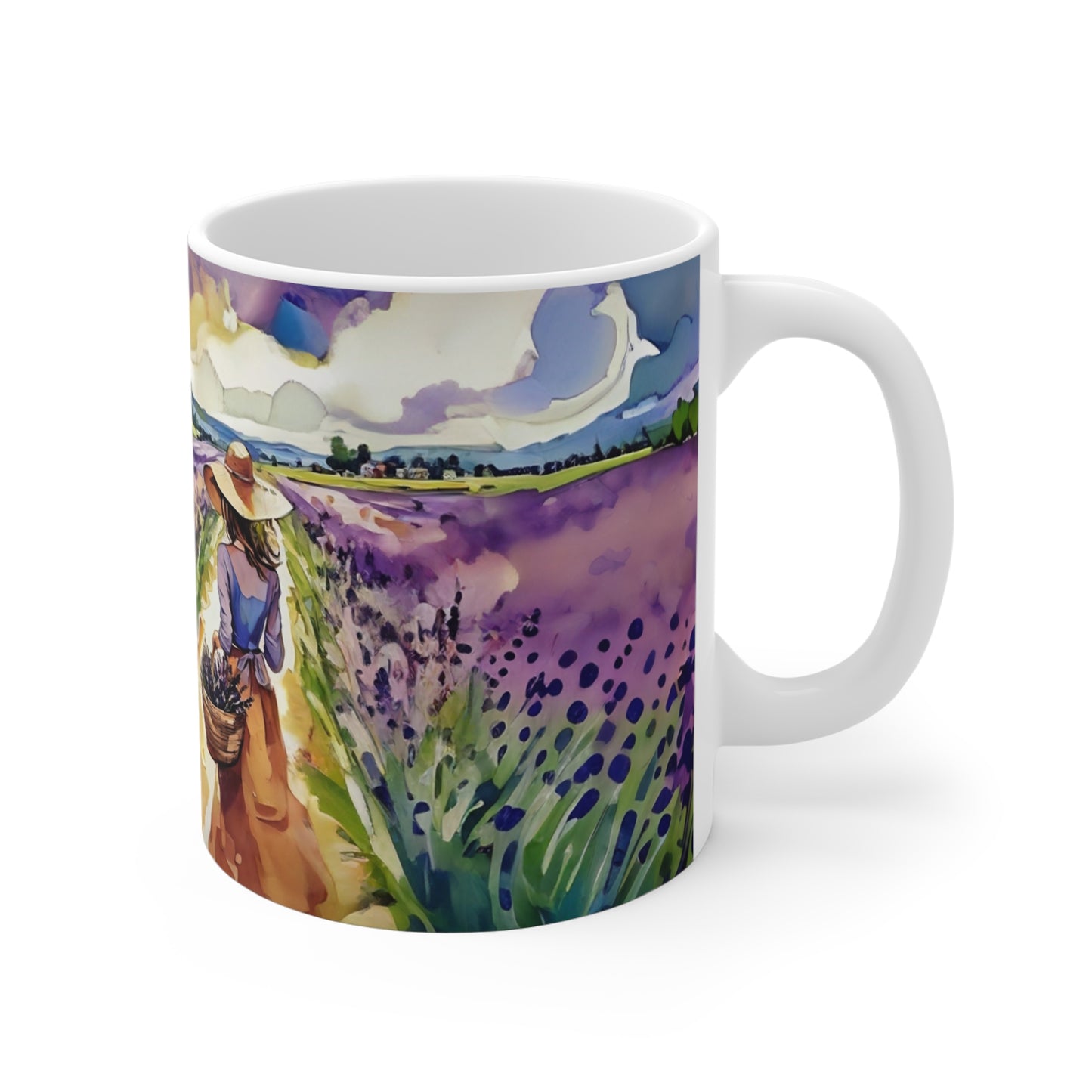 Mug Lavender Field Art