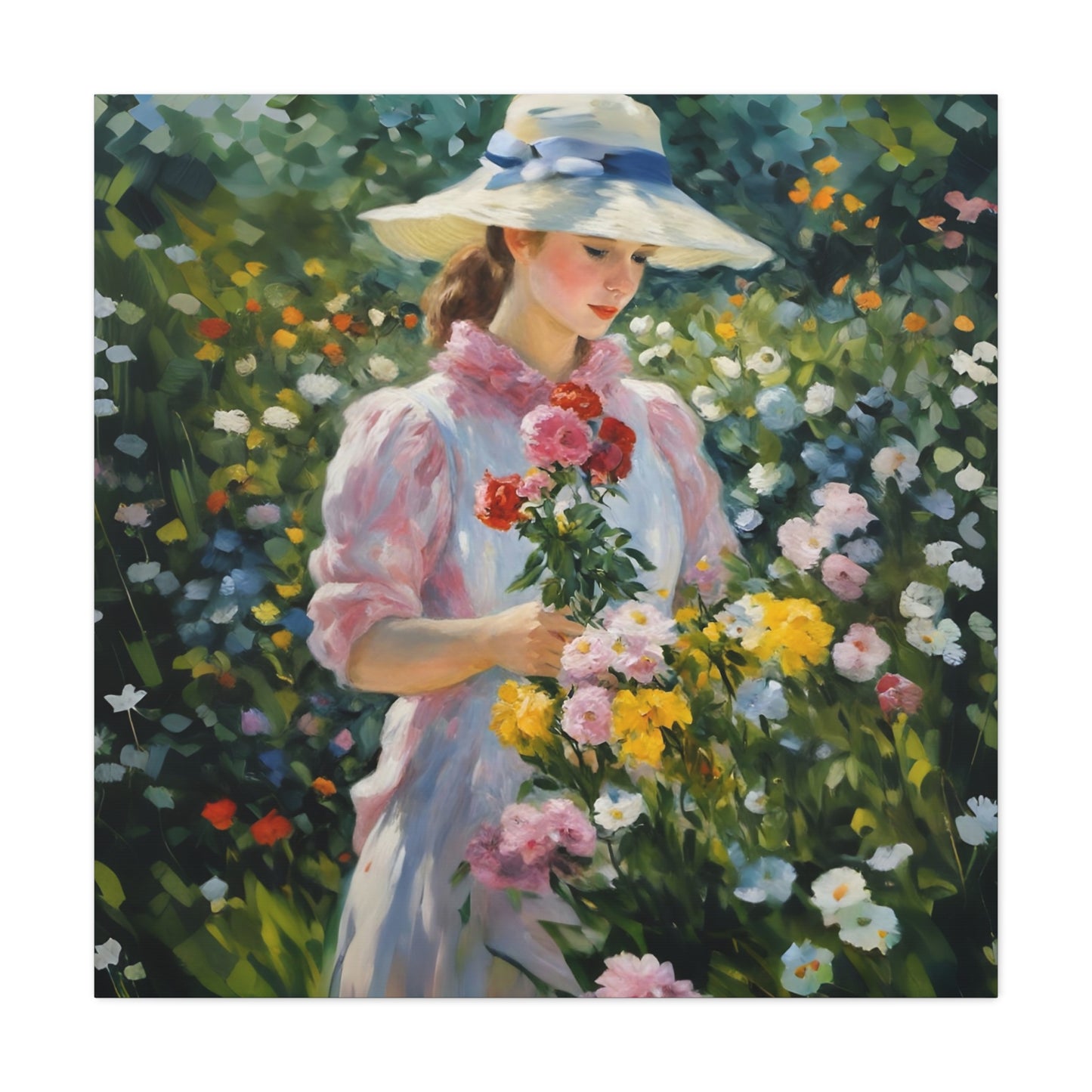 Floral Serenity Canvas Art - Stretched Matte 1.25"