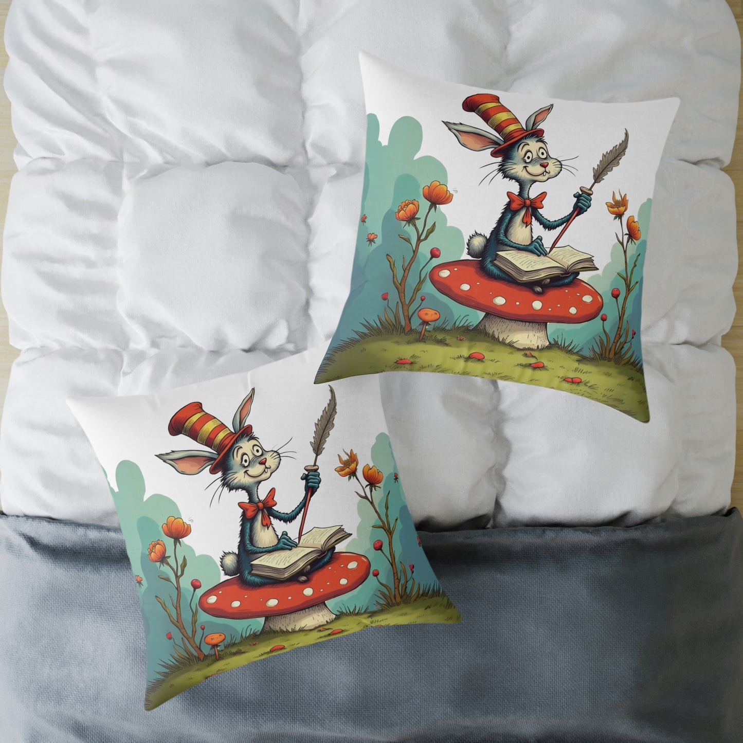 Whimsical Animal Pillow, Cozy Home Decor, Kid's Room Accessory, Playful Art Piece, Gift for Children