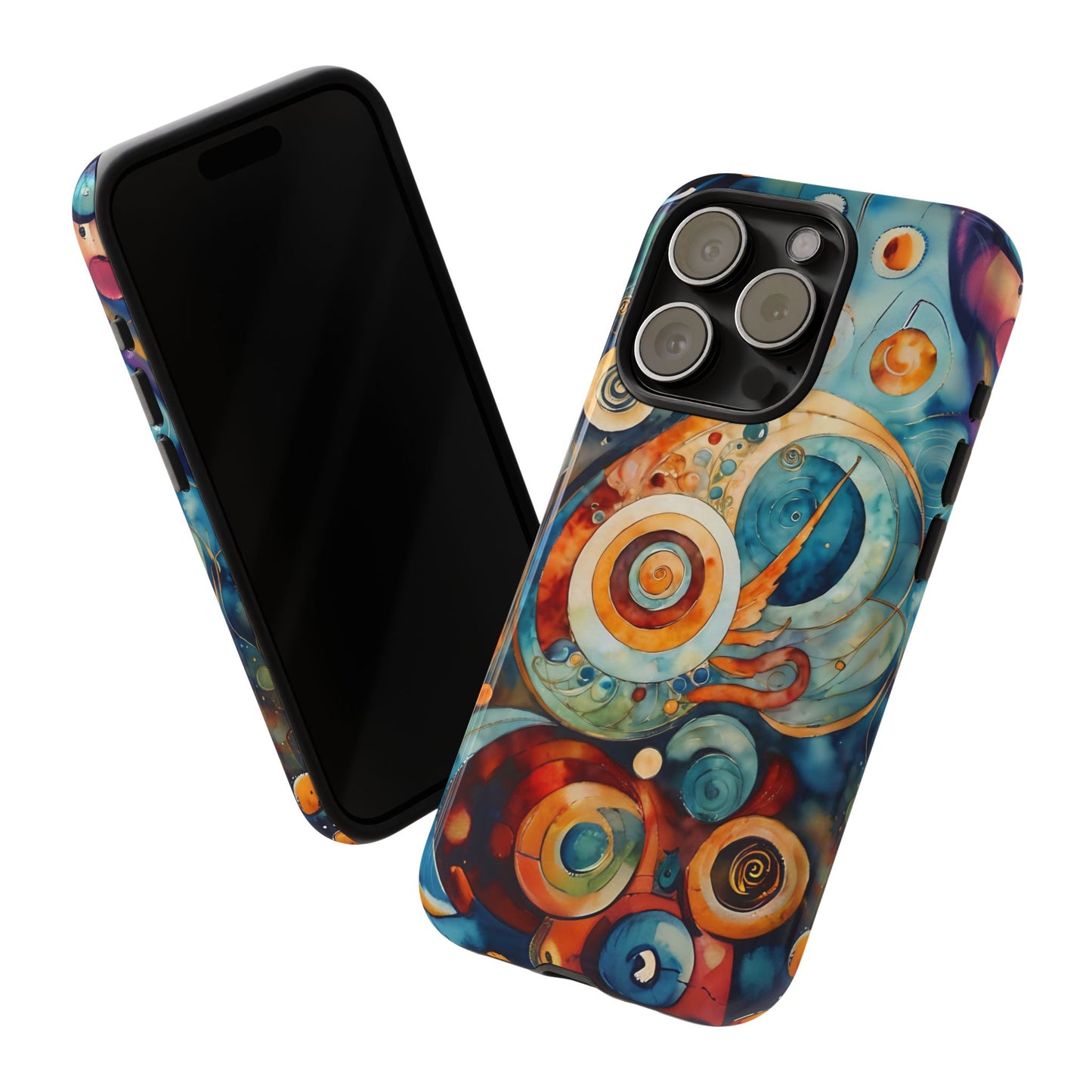Phone Cases - Beautiful Abstract Circular Art Design