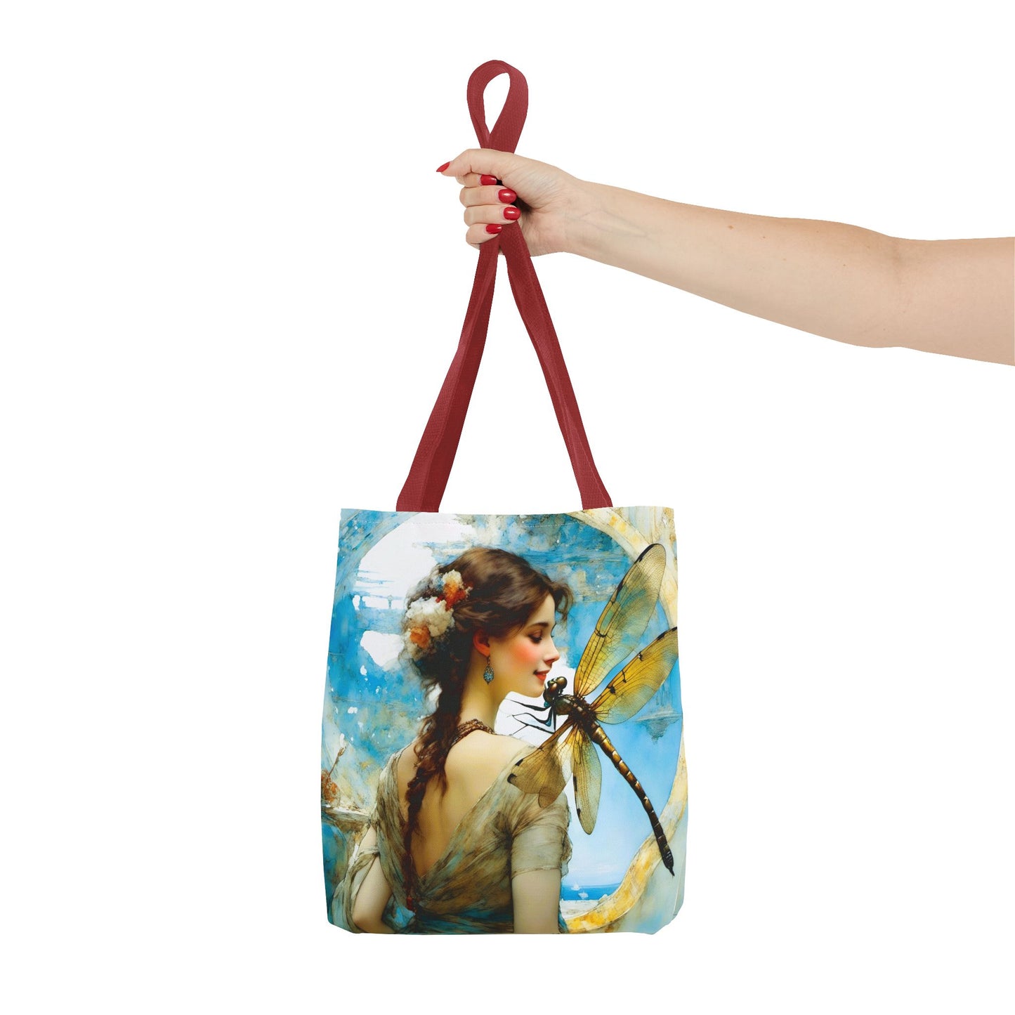 FairyHill Studio  Dragonfly whimsical Tote Bag (AOP)