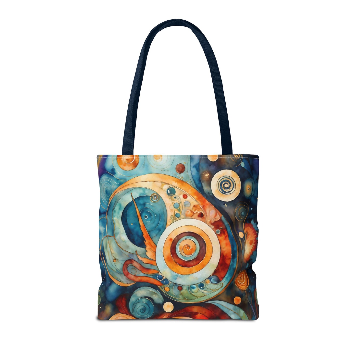 Colorful Circle Canvas Art Tote Bag