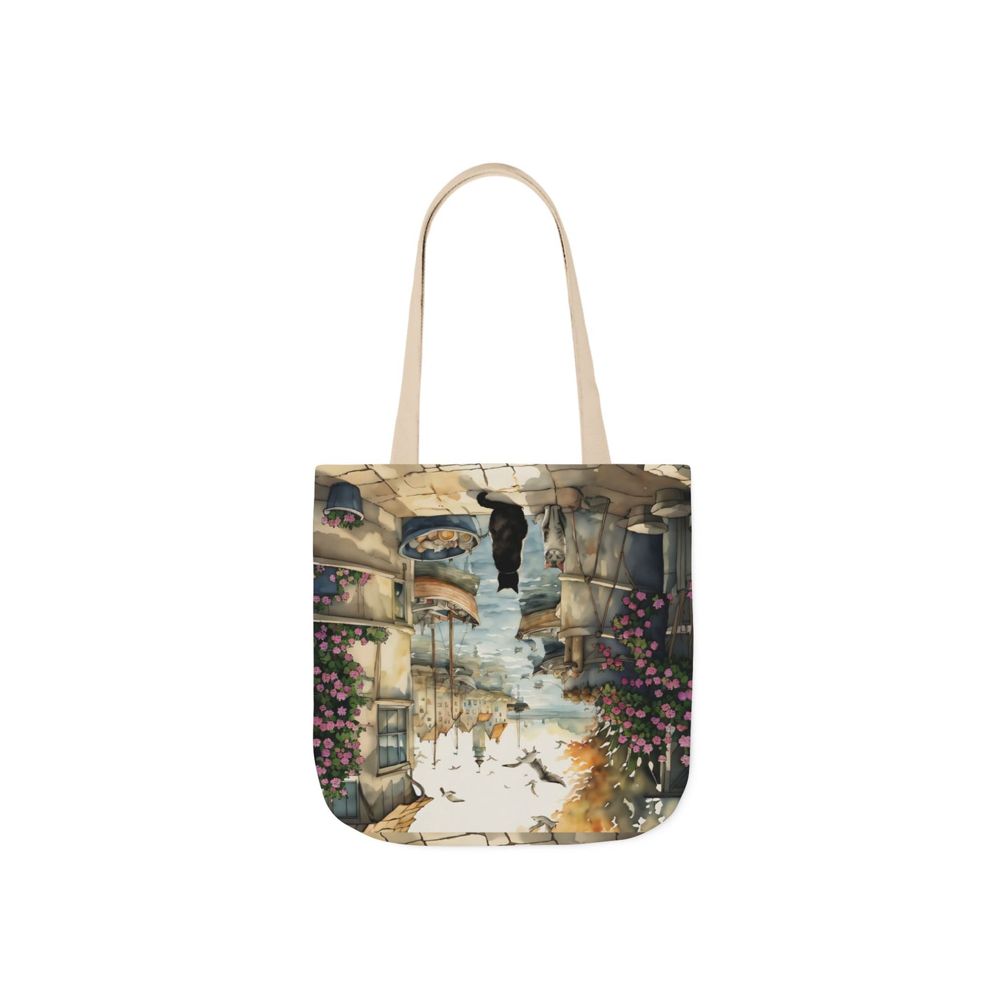 Harbour Cats by FairyHill Studio - Canvas Tote Bag - Perfect for Beach Days, Eco-Friendly Shopping, and Summer Fun!