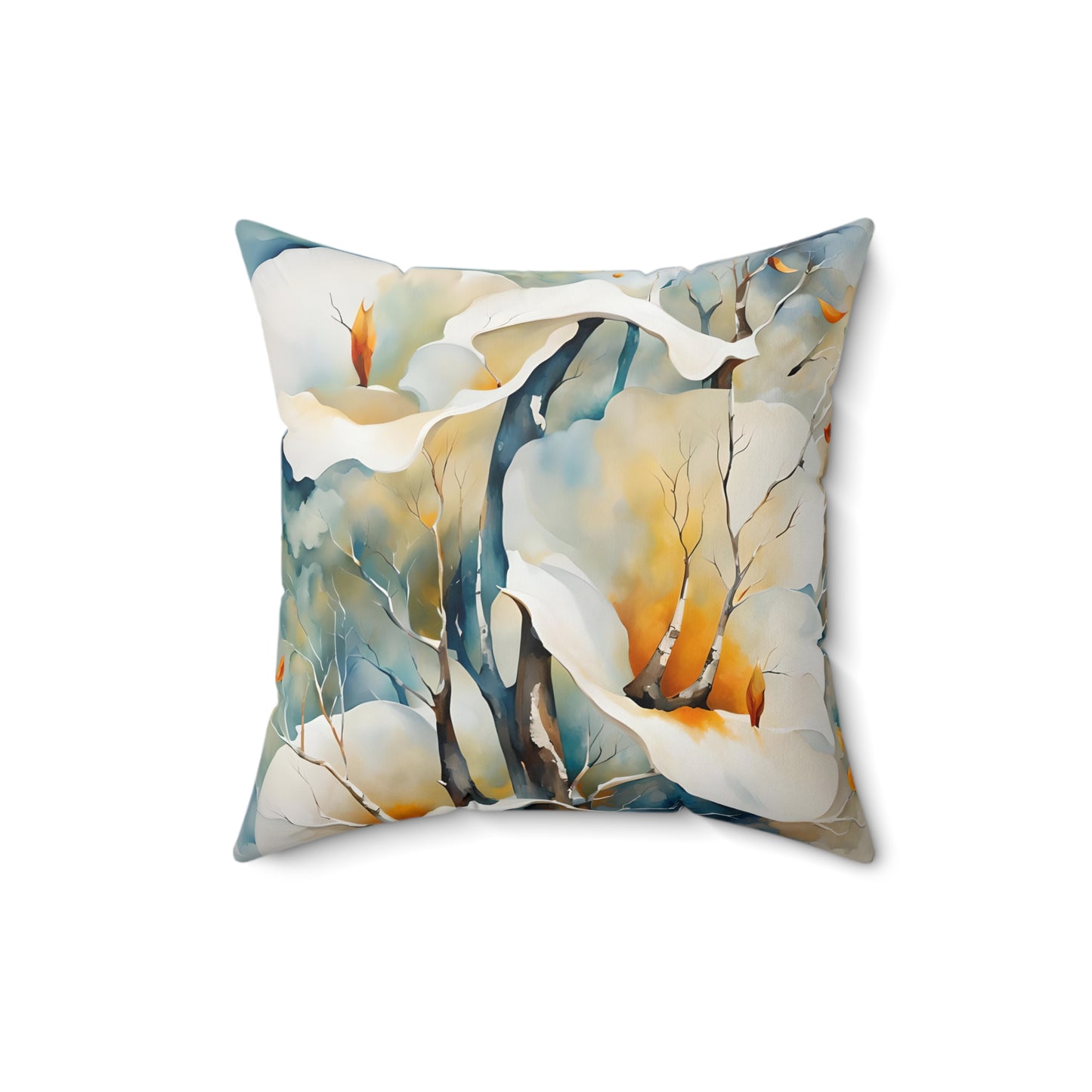 Spun Polyester Square Calla Lillies Pillow