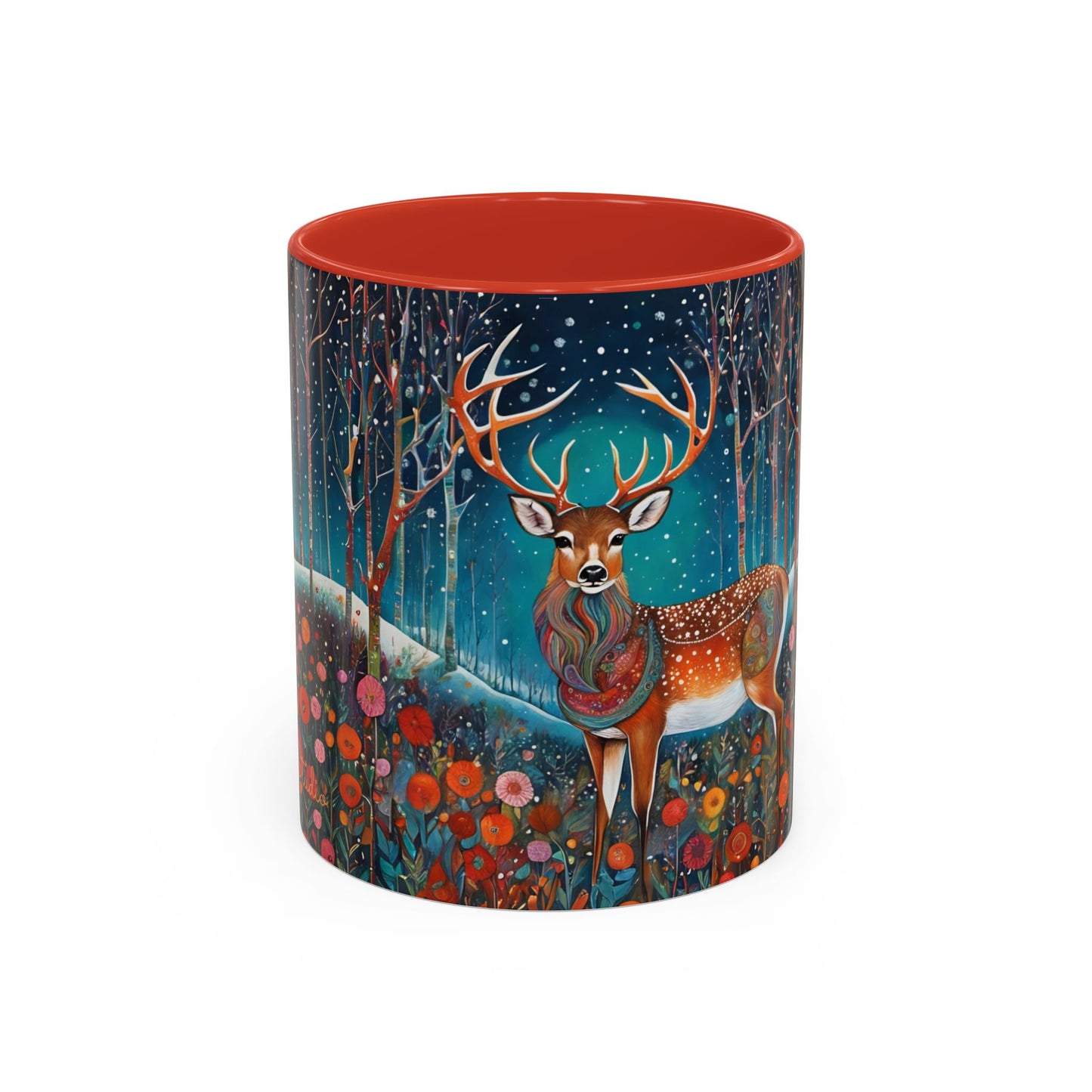 Accent Magestic Boho Deer Coffee Mug (11, 15oz)
