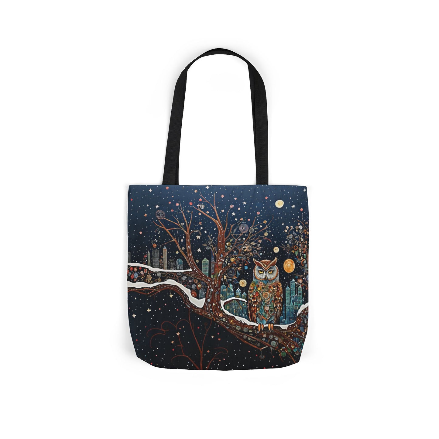 Colorful  night Owl -Inspired Canvas Tote Bag - Perfect for Beach Days, Eco-Friendly Shopping, and Summer Fun!