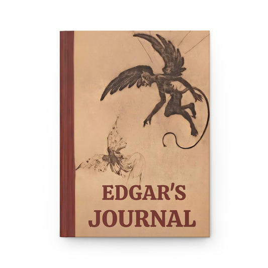 Hardcover Journal Matte - The Devil and the Fairy, 1893 Art by David Young Cameron