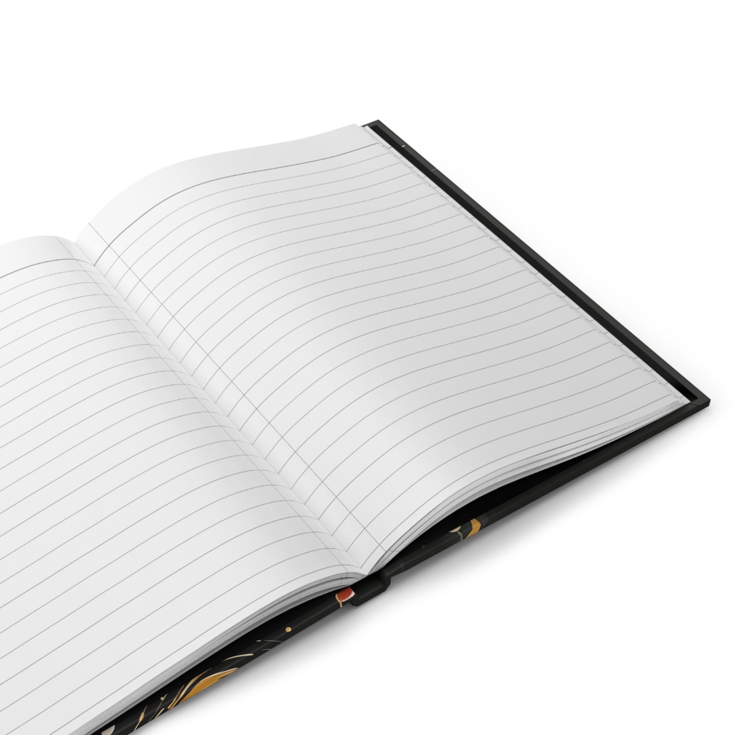 Custom Abstract Music Notes Hardcover Journal - Matte Finish