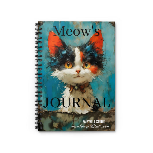 Meow's Journal  Spiral Notebook - Ruled Line