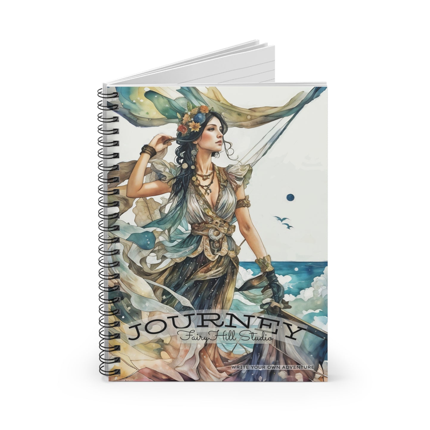 Spiral Notebook - Pirate Journey Ruled Line