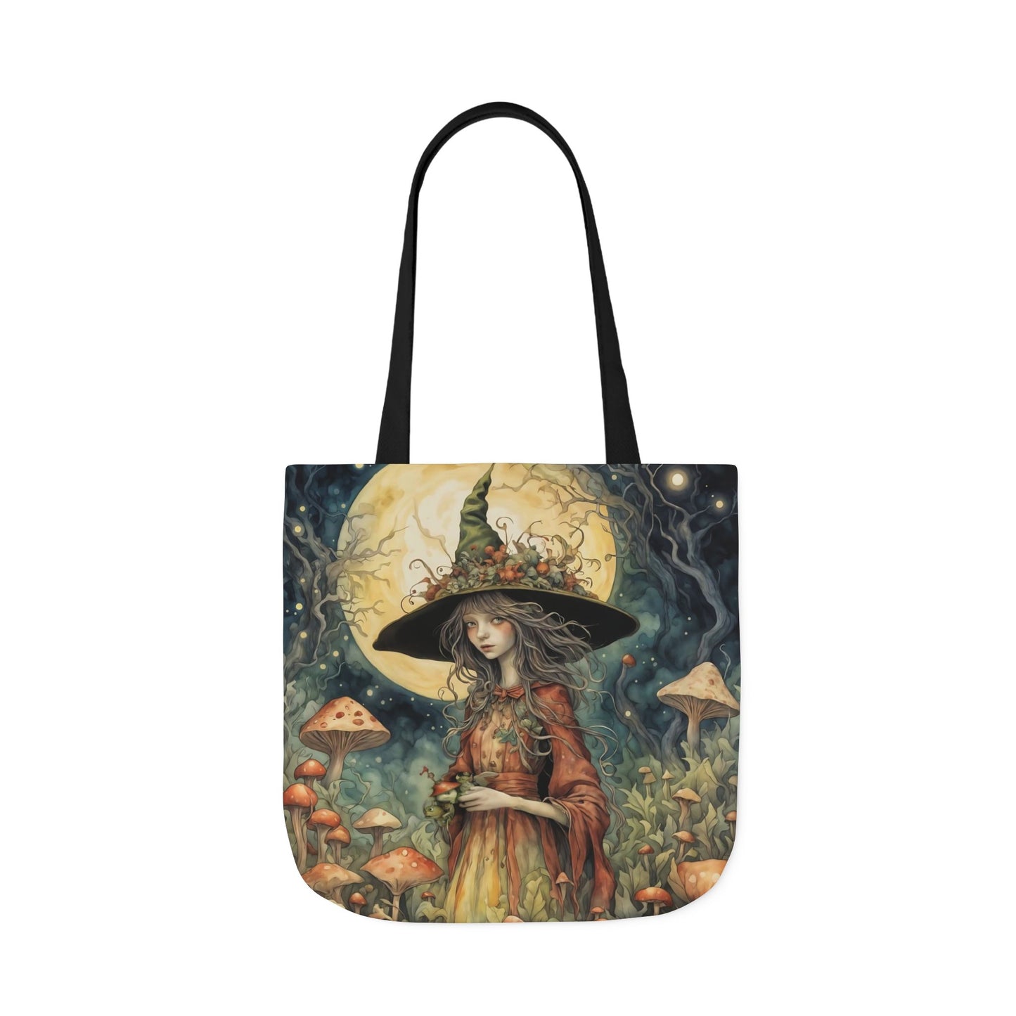 Witch -Inspired Canvas Tote Bag - Perfect for Beach Days, Eco-Friendly Shopping, and Summer Fun!