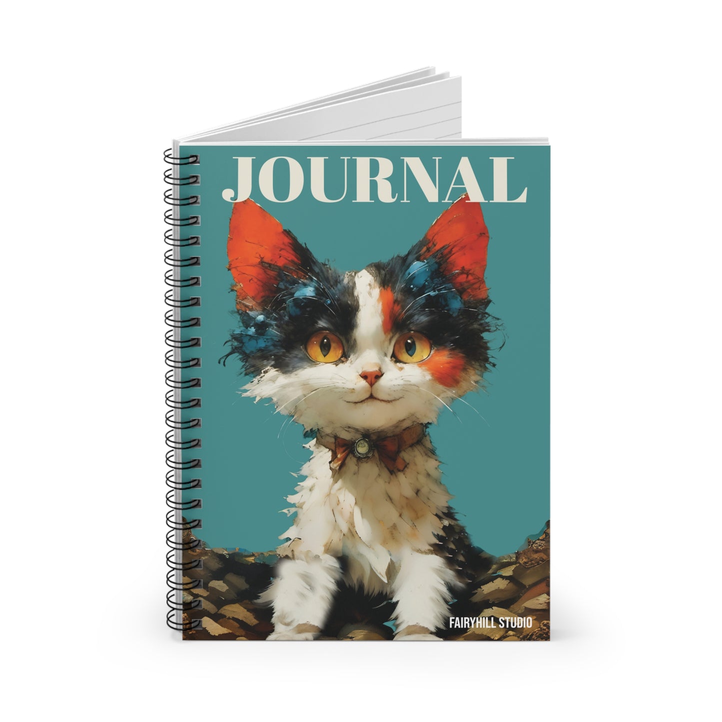 Cat Lover's Spiral Notebook - Ruled Line