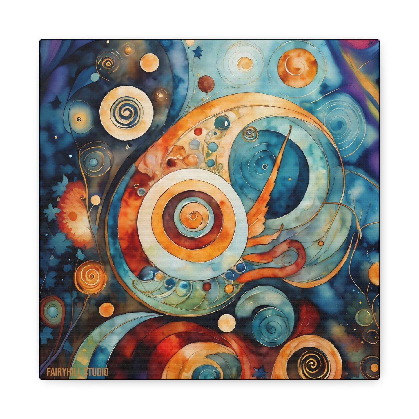 Canvas Wall Art - Abstract Colorful Circle