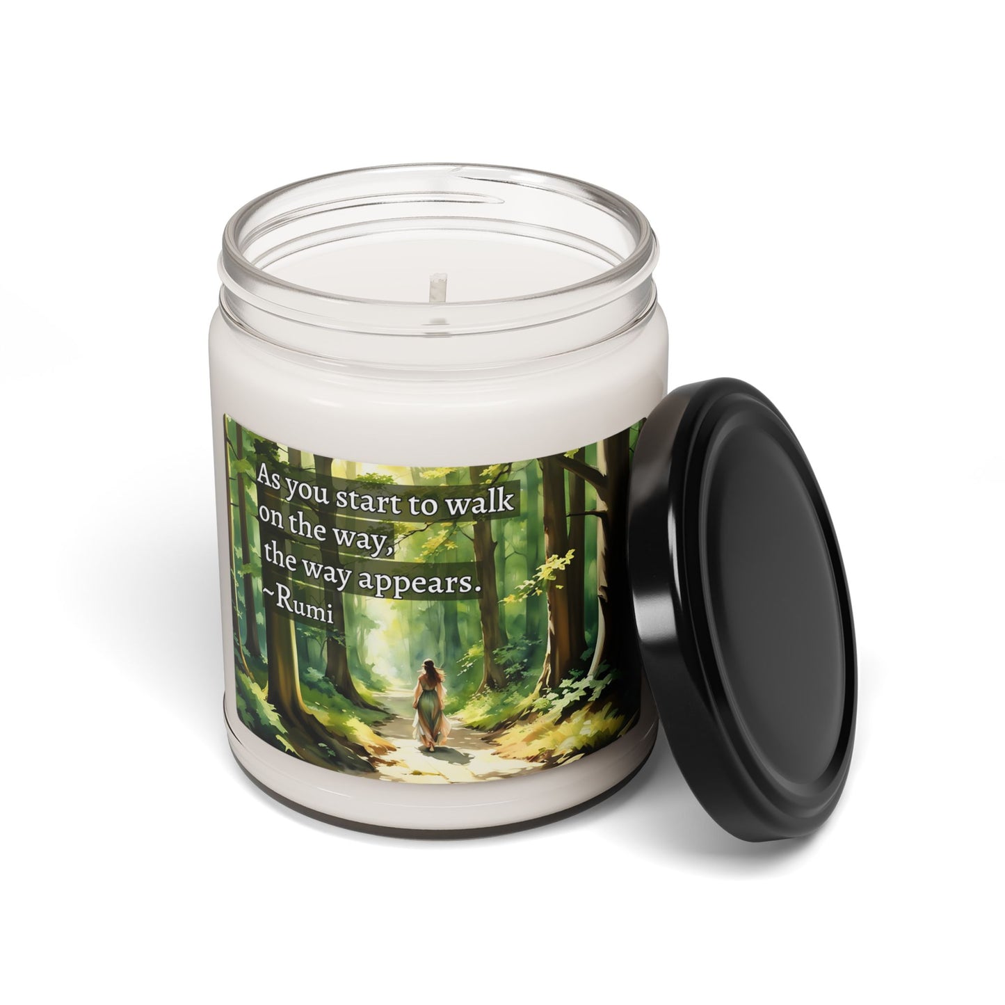 Soy Candle - Floral Aromatic 9oz | Relaxation & Home Decor featuring a beautiful girl