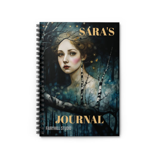 Magical Woods Spiral Personilized Notebook - Ruled Line