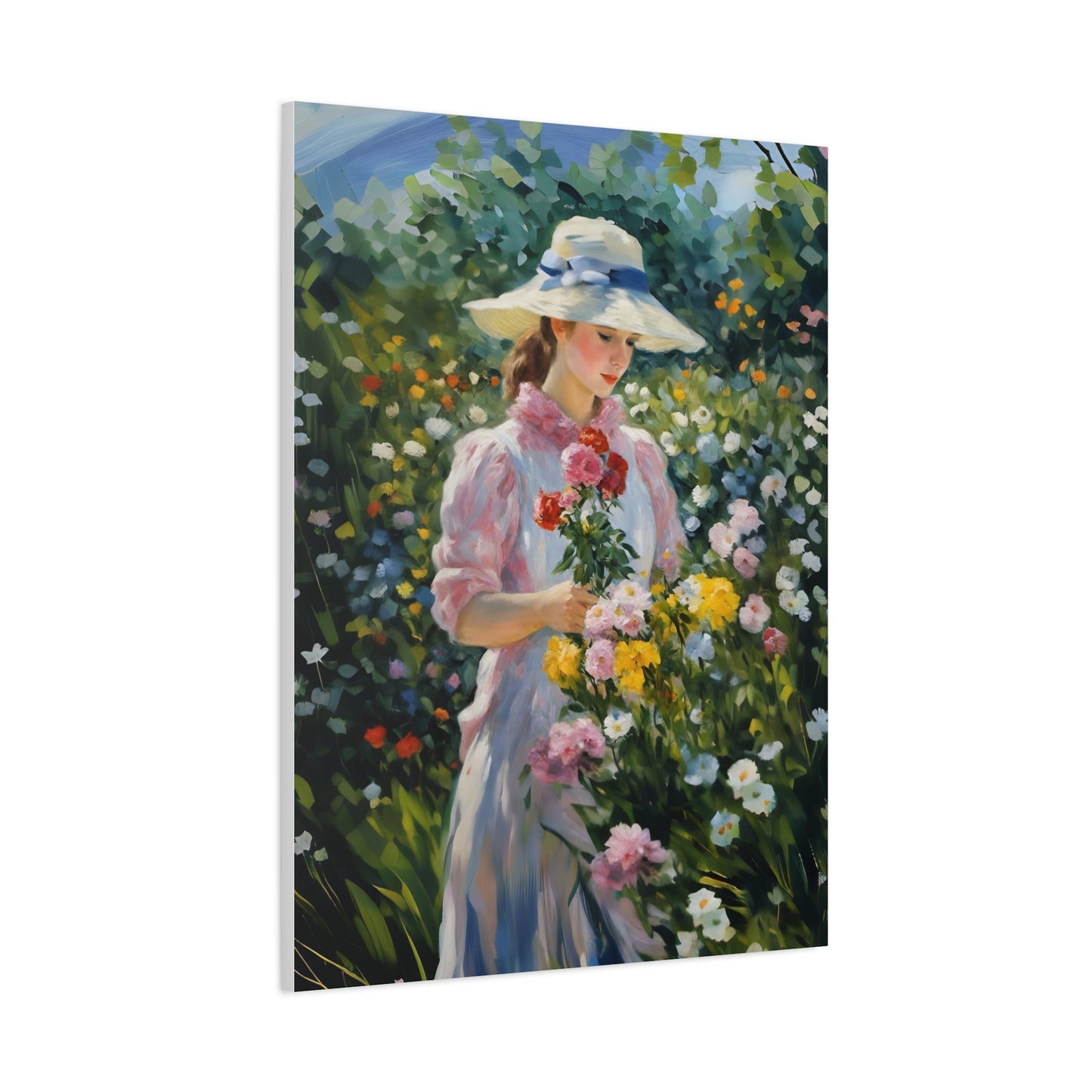 Floral Serenity Canvas Art - Stretched Matte 1.25"