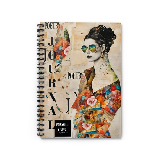 Fairy Hill Studio POETRY Journal Gift notebook -  Journal Notebook Gift