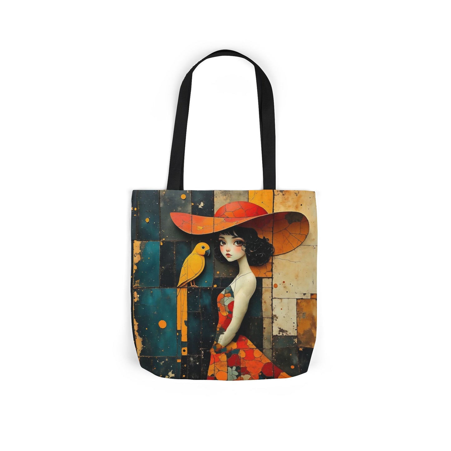 Colorful parrot -Inspired Canvas Tote Bag - Perfect for Beach Days, Eco-Friendly Shopping, and Summer Fun!