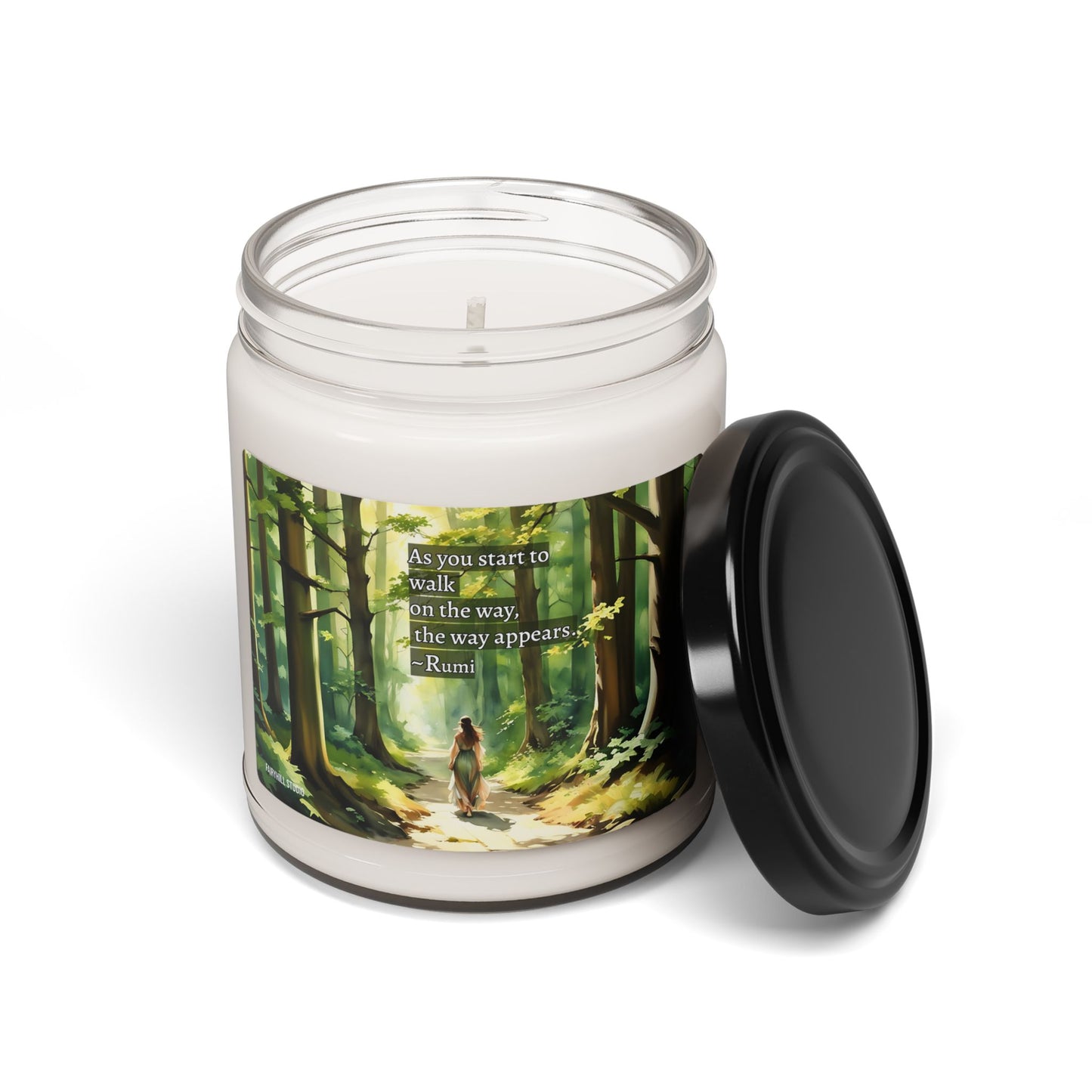 Soy Candle - Floral Aromatic 9oz Hand-poured Scented Candle for Relaxation & Home Decor