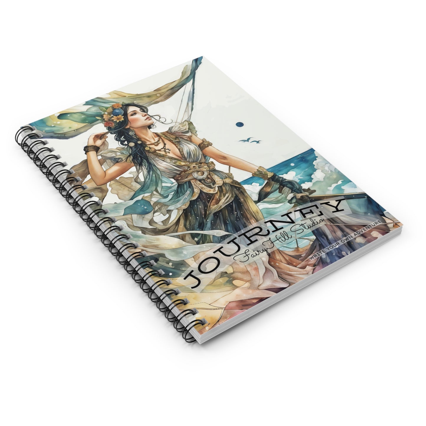 Spiral Notebook - Pirate Journey Ruled Line